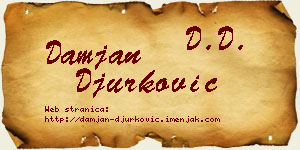 Damjan Đurković vizit kartica